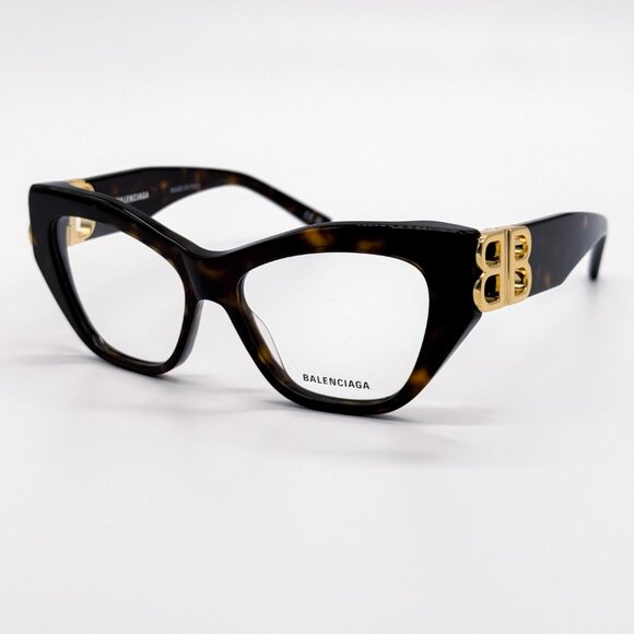 NEW BALENCIAGA BB0312O 002 HAVANA WOMEN EYEGLASSES - Picture 5 of 9